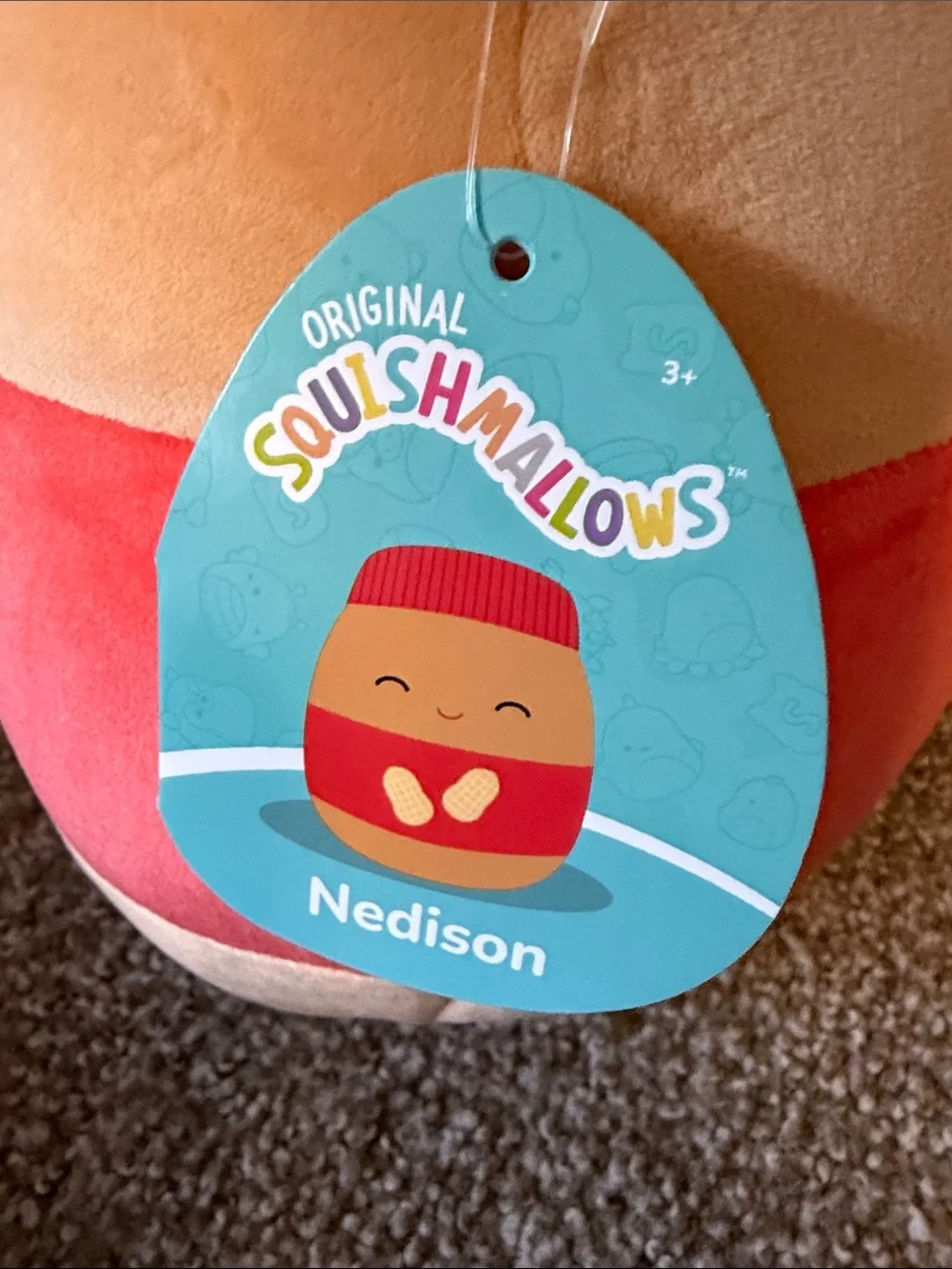 Squishmallows 10” Peanut Butter Jar “Nedison”
